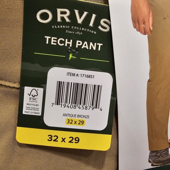 Orvis Trek Pants Mens 32 x 29 - Picture 6 of 10